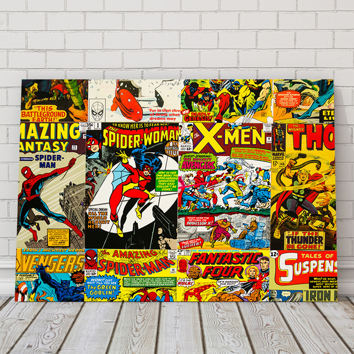 Unique Vintage Comic Covers Wall Art for Stunning Decor