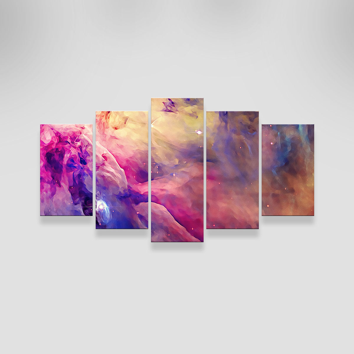 Stunning Translucent Cosmic Clouds Wall Art for Home Decor
