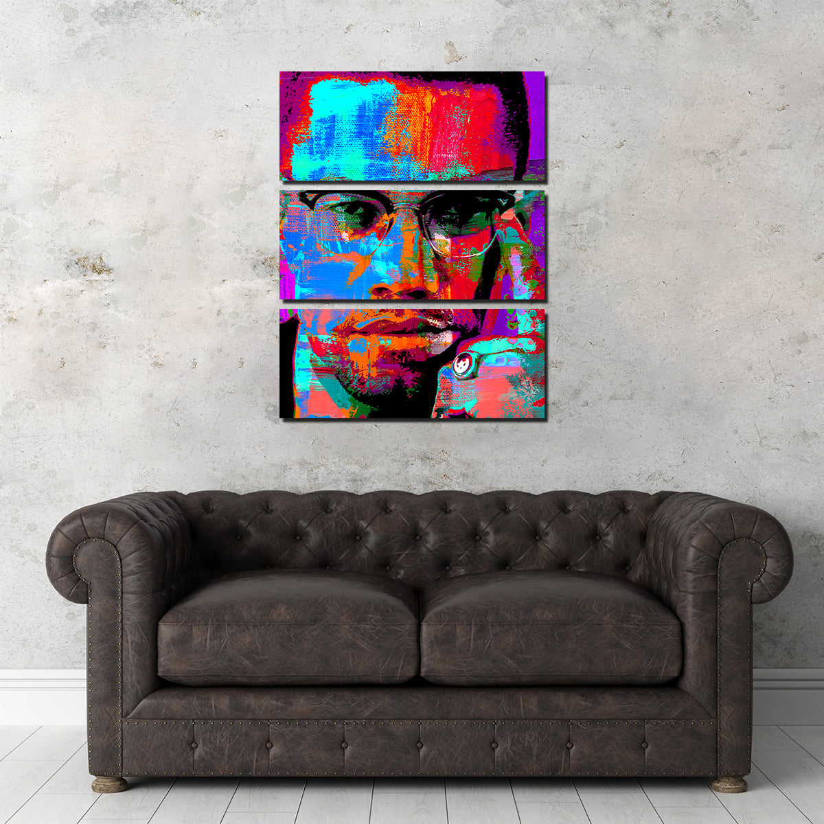 Stunning Malcolm X Wall Art by Stephen Chambers
