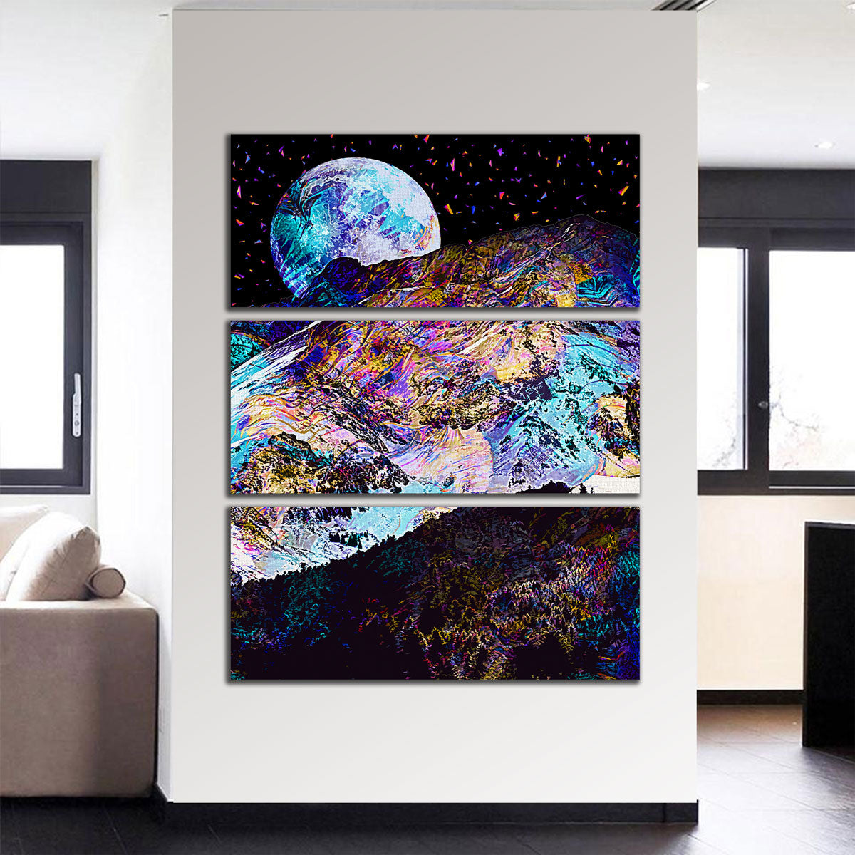 Stunning Moonscape 12 Wall Art by Gab Fernando