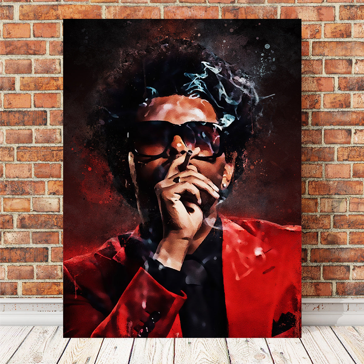 Exclusive The Weeknd Painting - Museum-Quality Artwork