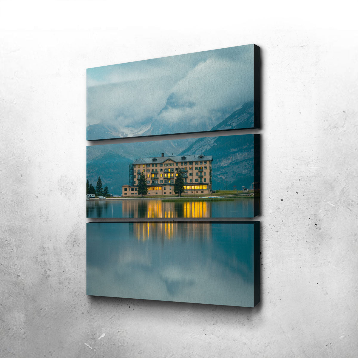 Stunning Lake Misurina Wall Art by Enzo Romano