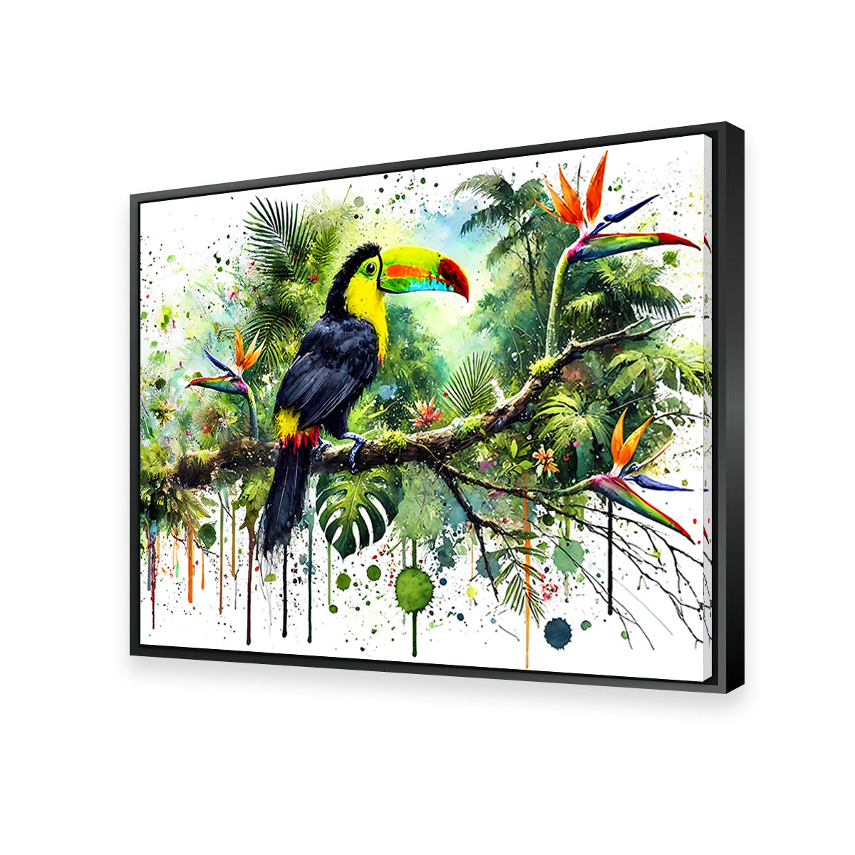 Toucan Watercolor V2 High - Quality Wall Art for Stunning Decor