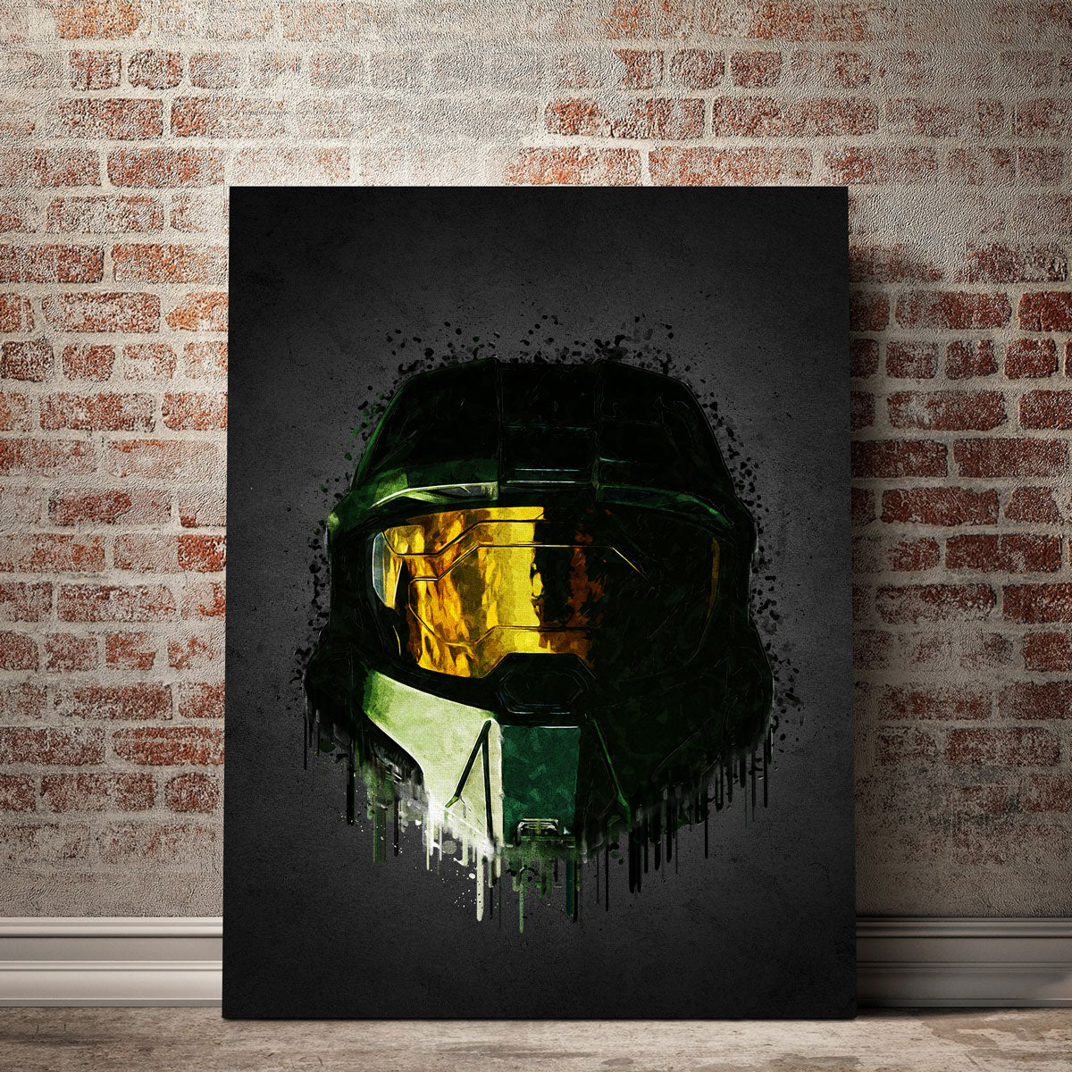Stunning Master Chief Portrait Wall Art by Gab Fernando