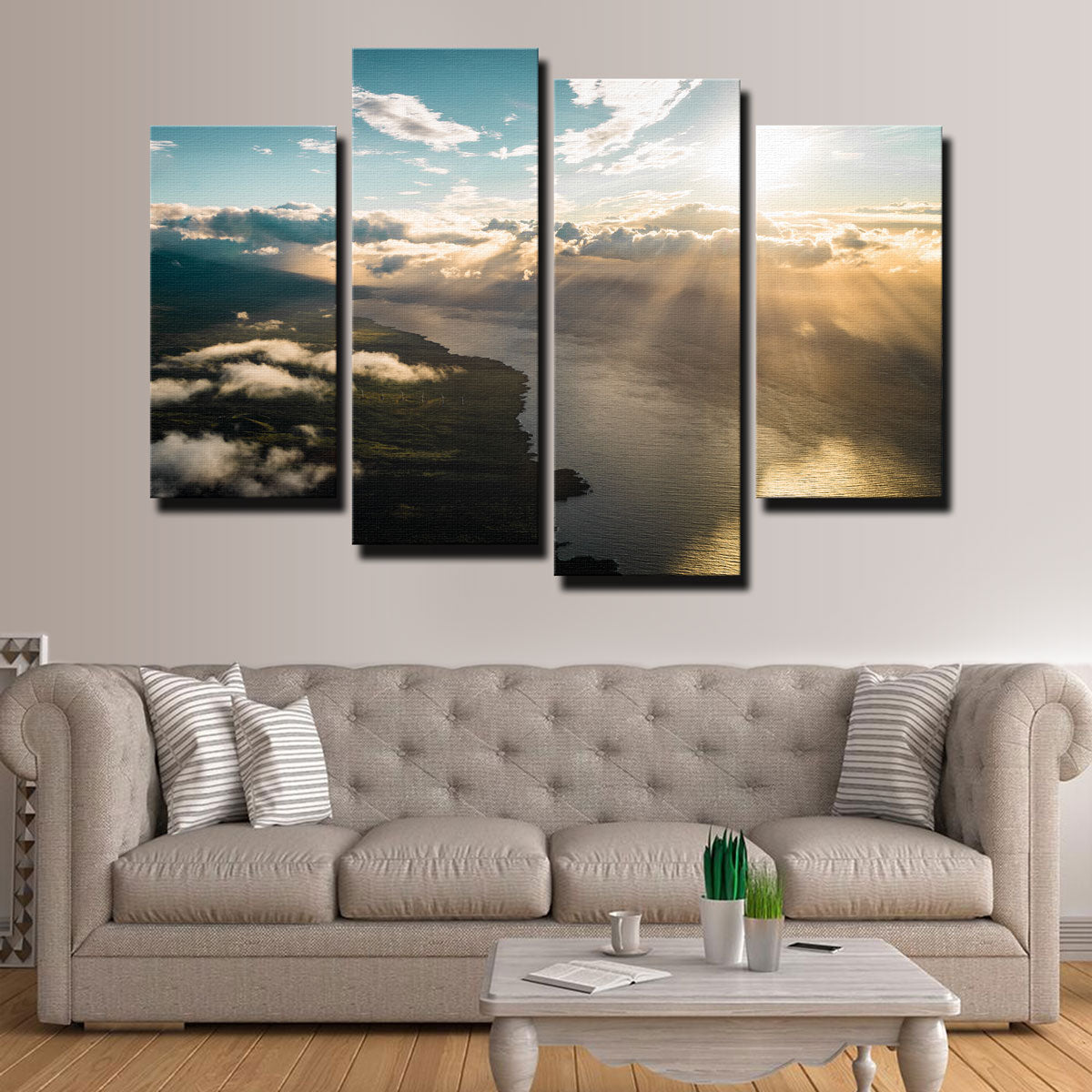 Breathtaking Maui From Above Wall Art by Lucas Moore