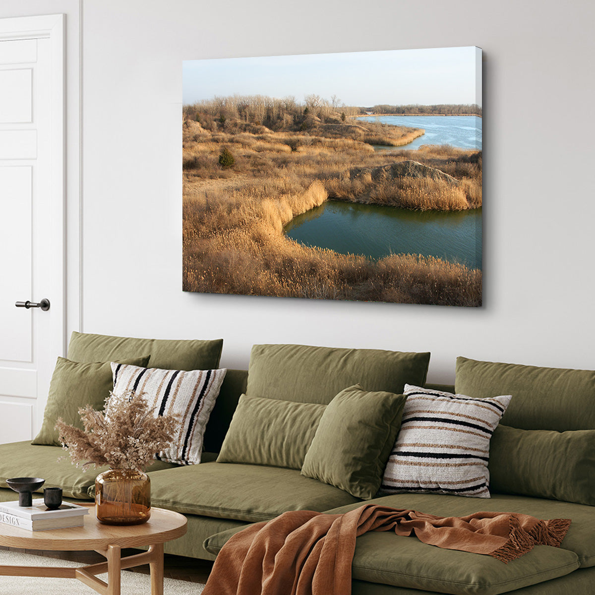 Stunning Mazonia Braidwood State Fish and Wildlife Area Wall Art - Sustainable Pine Frame Canvas