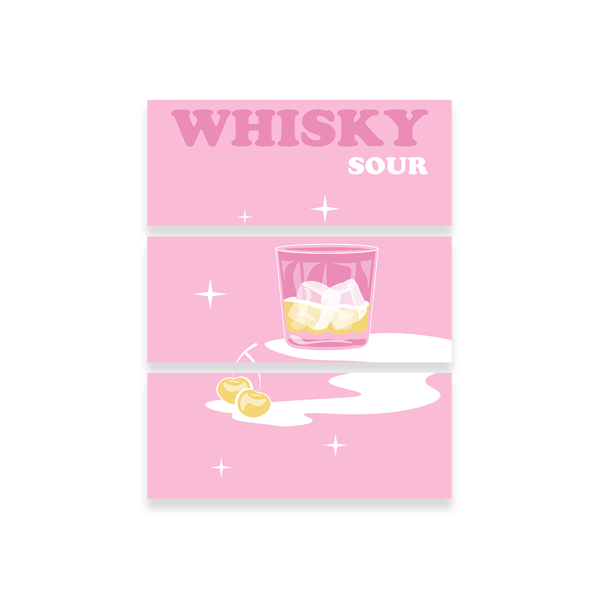 Eye - Catching Whisky Sour Wall Art by Groovy Vibe Studio