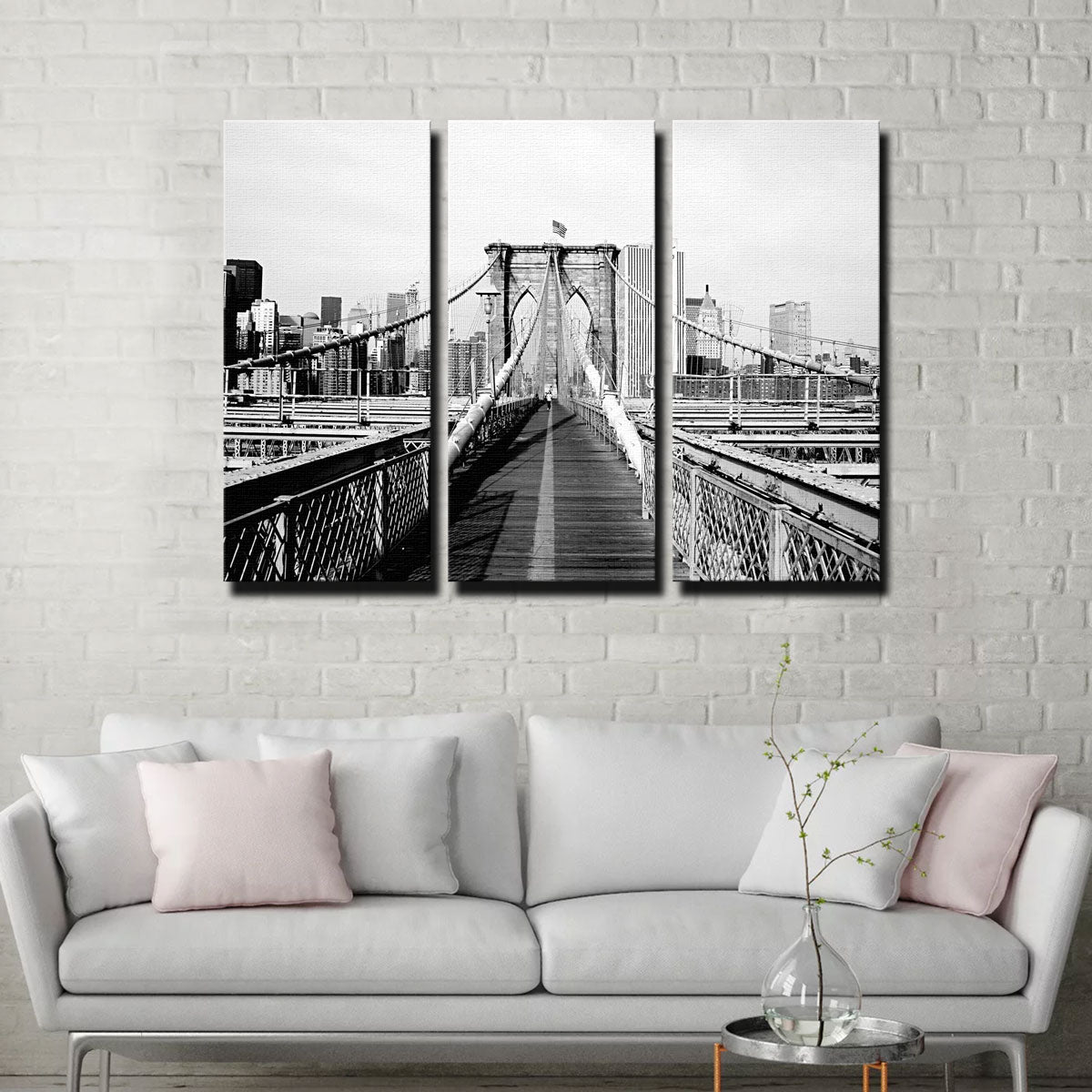 Stunning Brooklyn Bridge Flag Wall Art for Home Decor