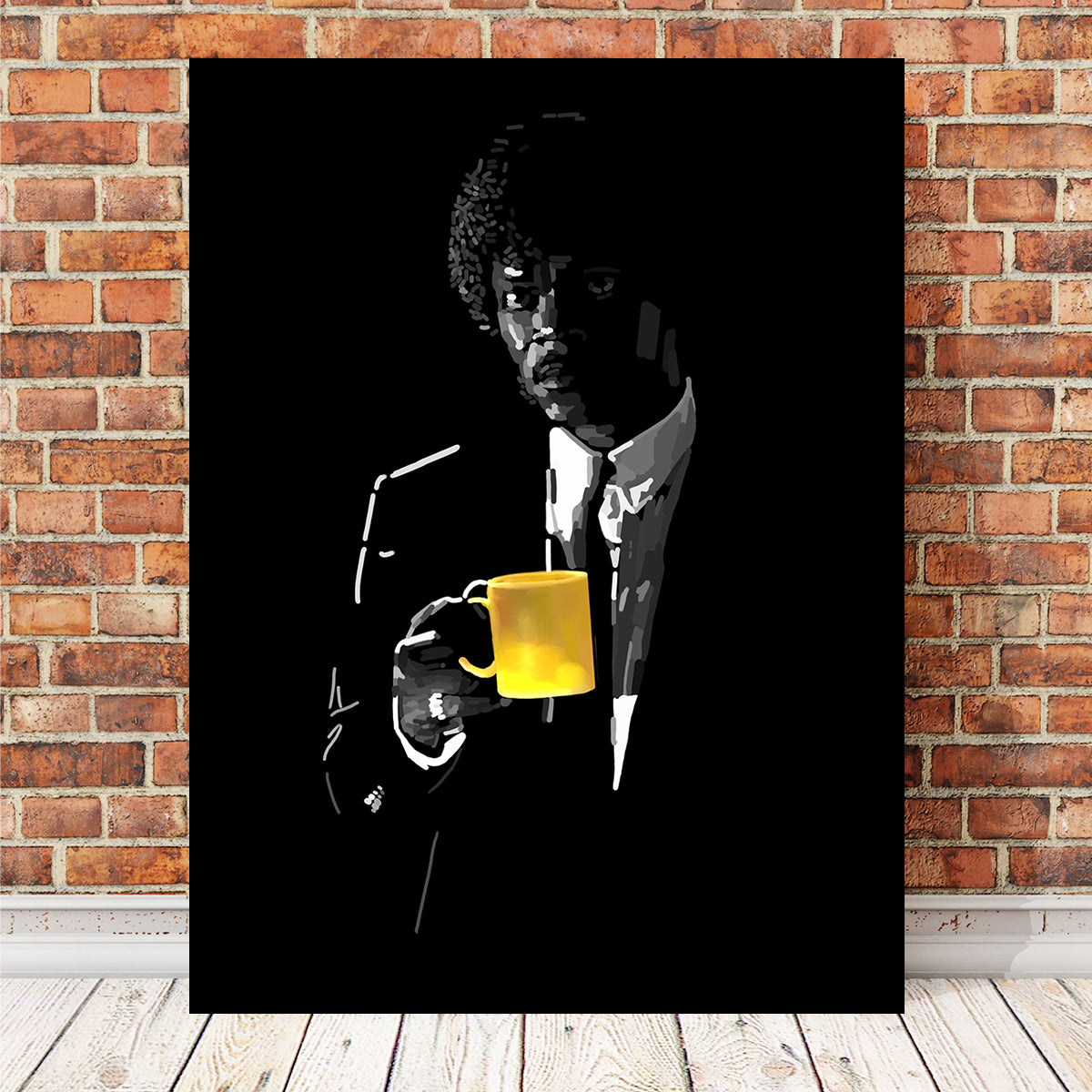 Stunning Jules And His Mug Wall Art by Andy Brackpool