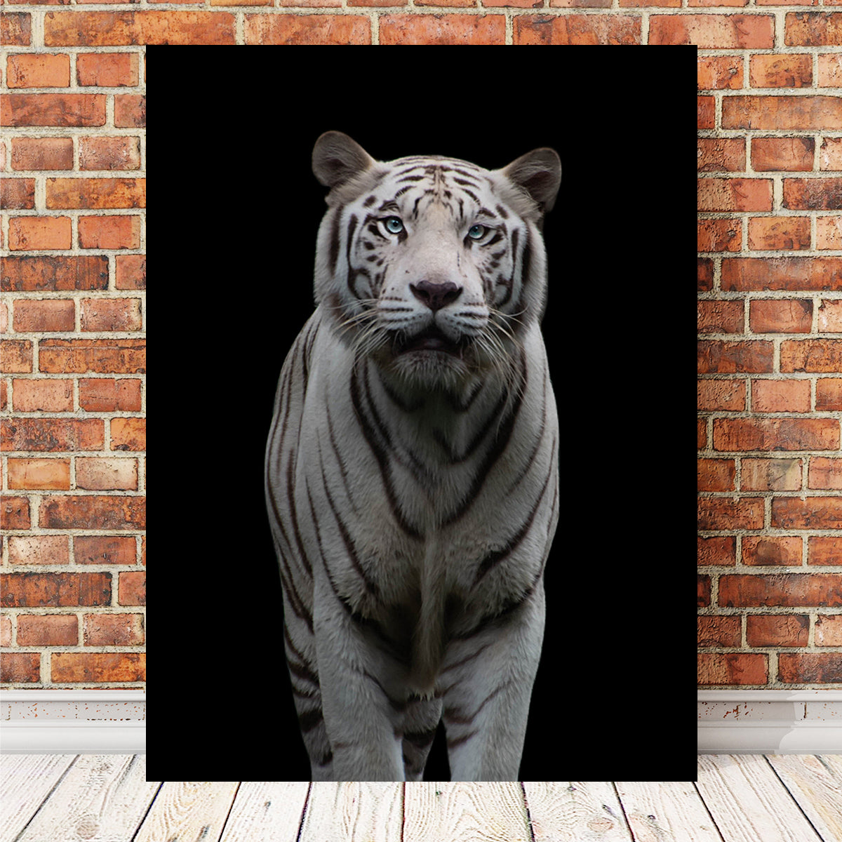 Stunning White Tiger Wall Art by Lawisi