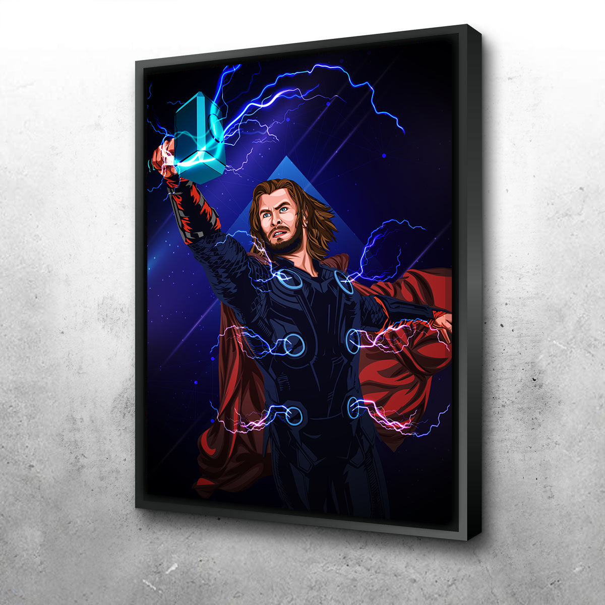 Stunning Thor with Hammer Wall Art by Ralph & Laura Design