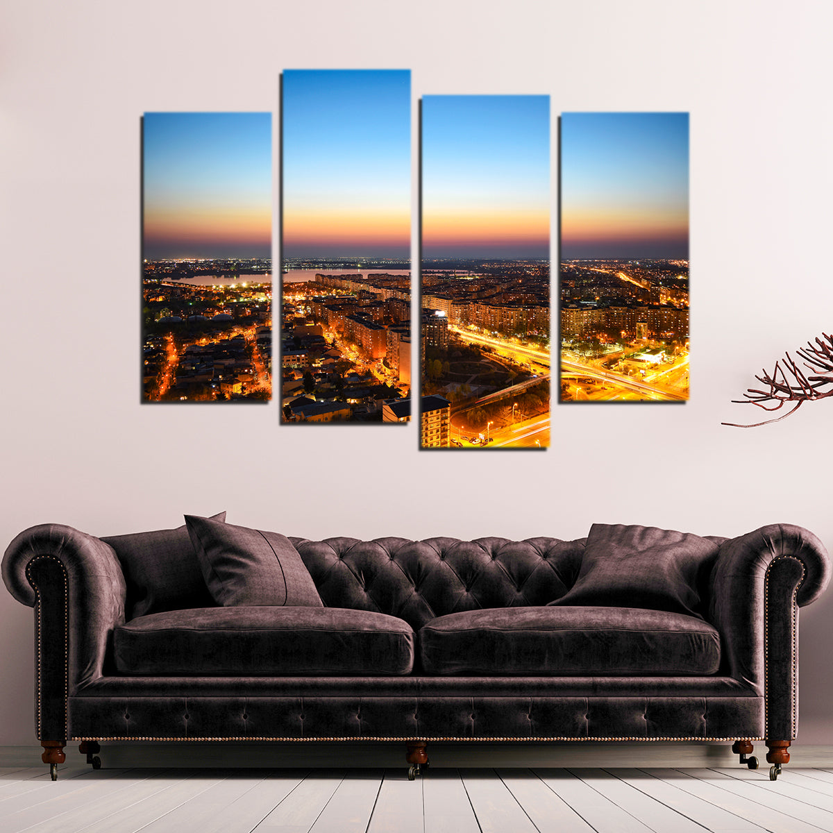 Stunning Bucharest Lights Wall Art for Home Decor