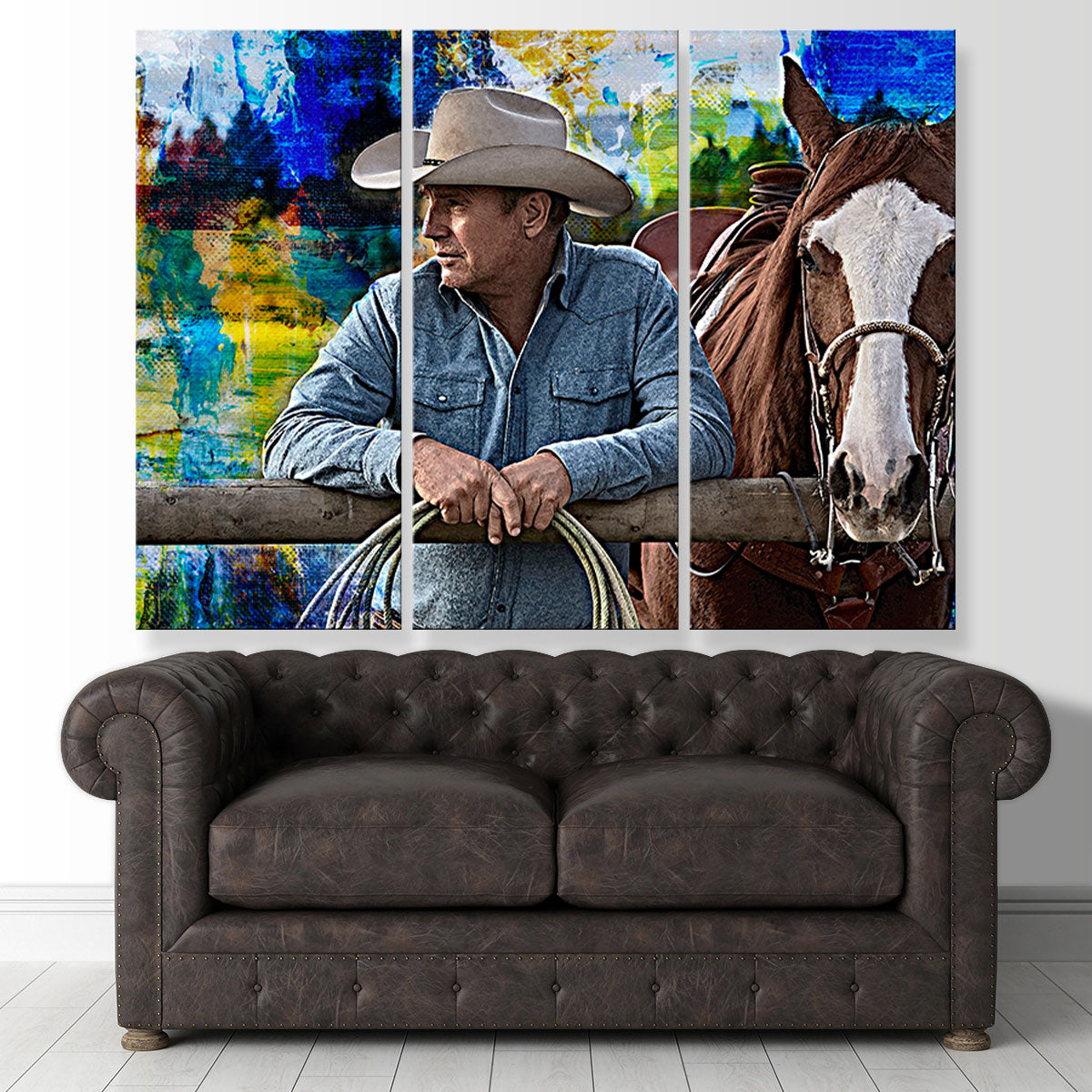 Stunning John Dutton & Horse Wall Art for Your Home Decor