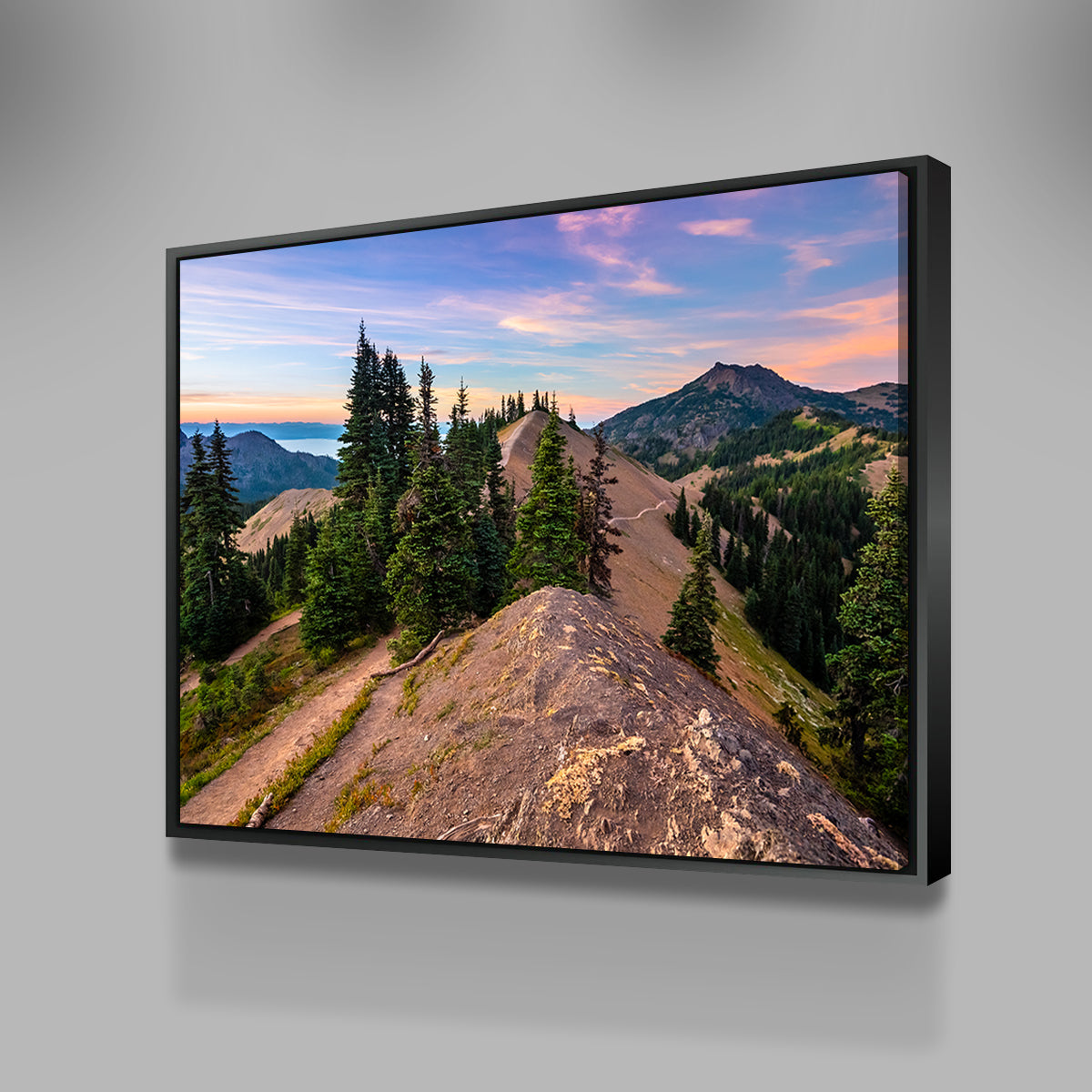 Stunning Mountaintop Sunset Wall Art by Lucas Moore