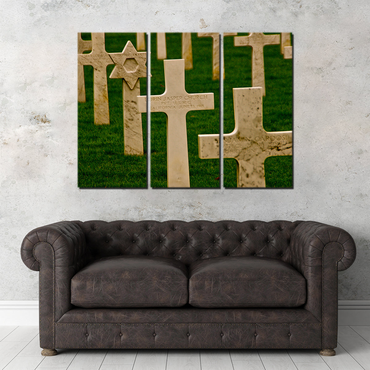 Exquisite WWI American Cemetery in France Wall Art by David Campbell