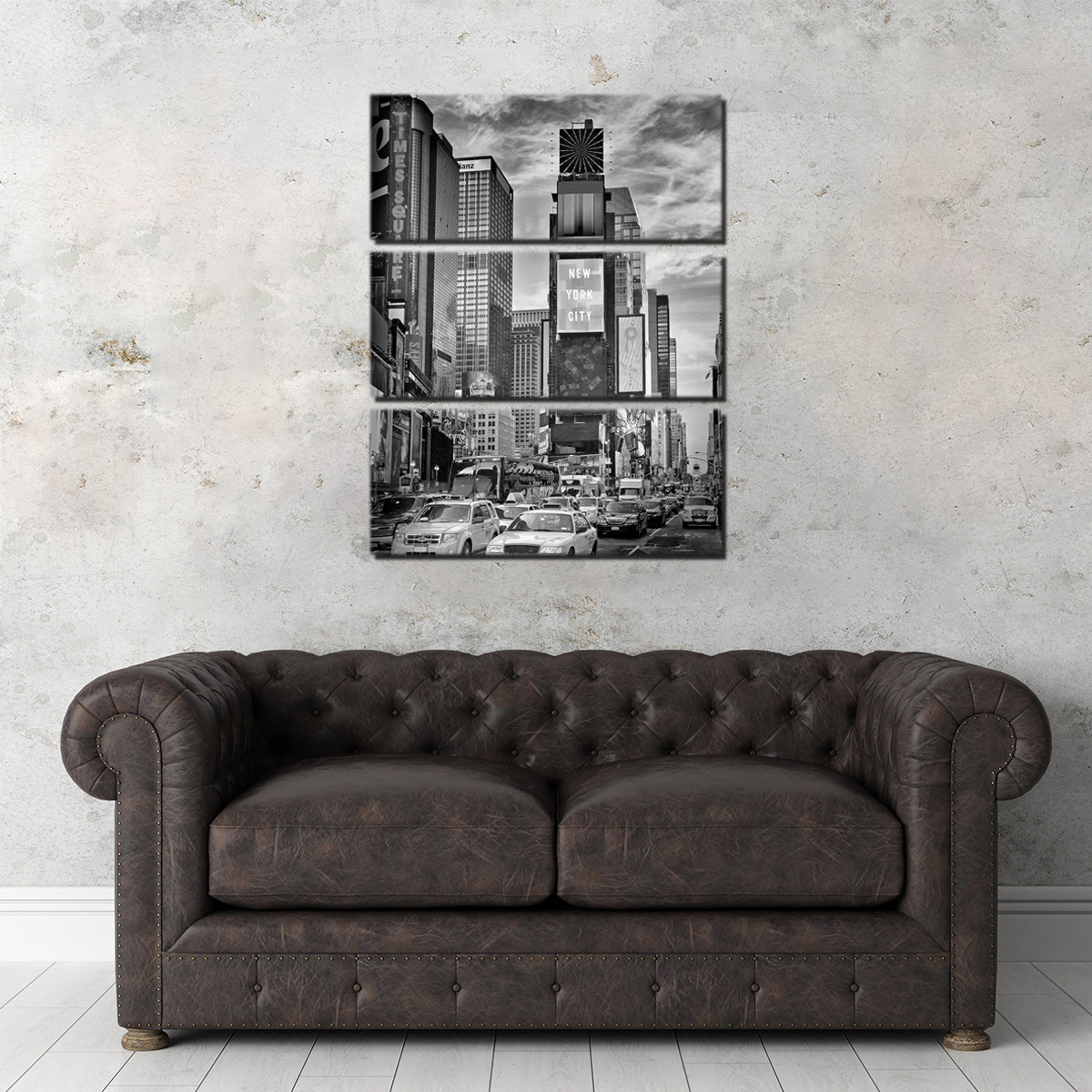 Stunning Times Square Monochrome Wall Art by Melanie Viola