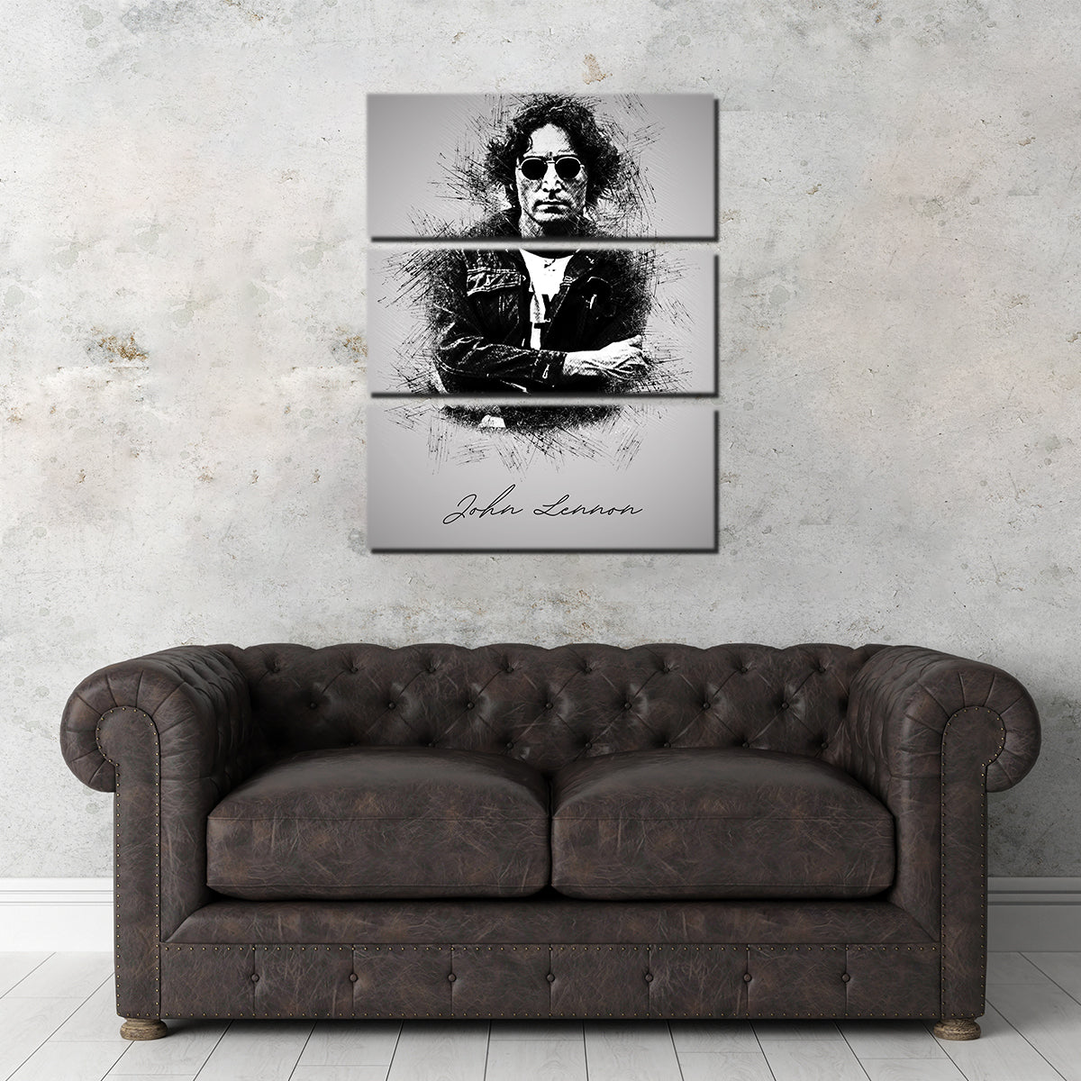 Authentic John Lennon Sketch Wall Art for Home Decor