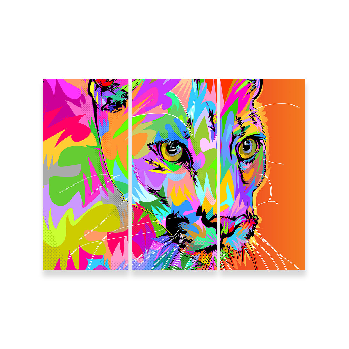Vibrant Colorful Panther Wall Art for Stunning Decor