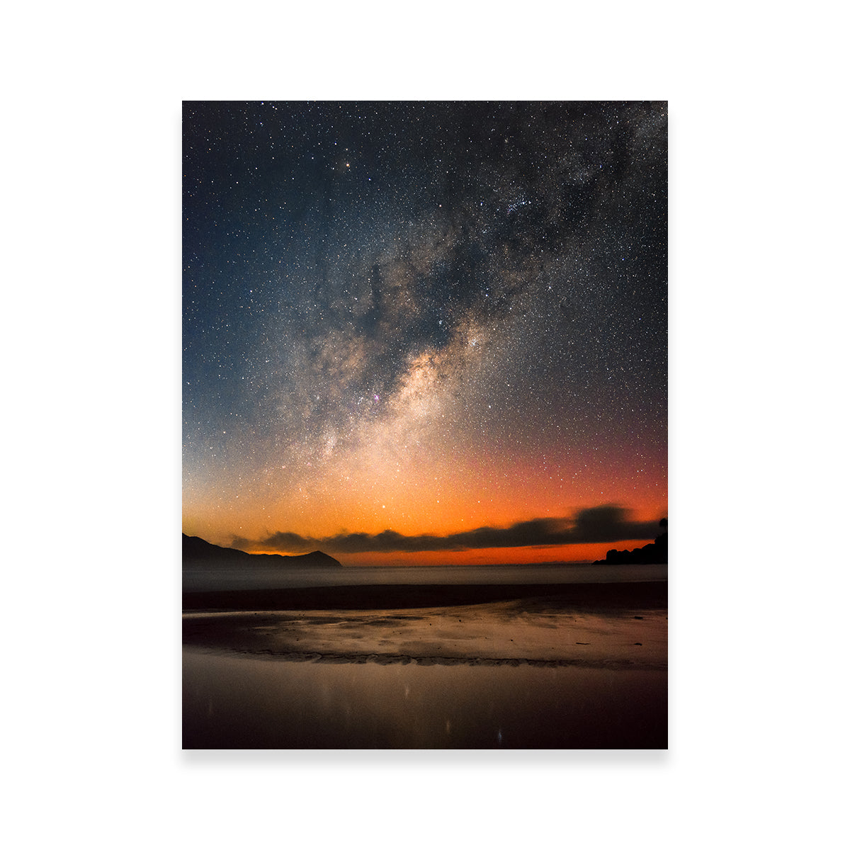 Exquisite The Sea & Milky Way Wall Art by Sofia Leite Fonseca