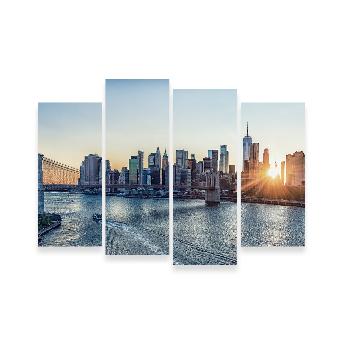 Stunning Sunset In New York Wall Art for Home Decor