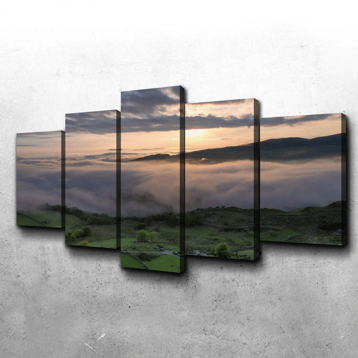 Stunning Fields of Snowdonia Wall Art by Mike Cotton