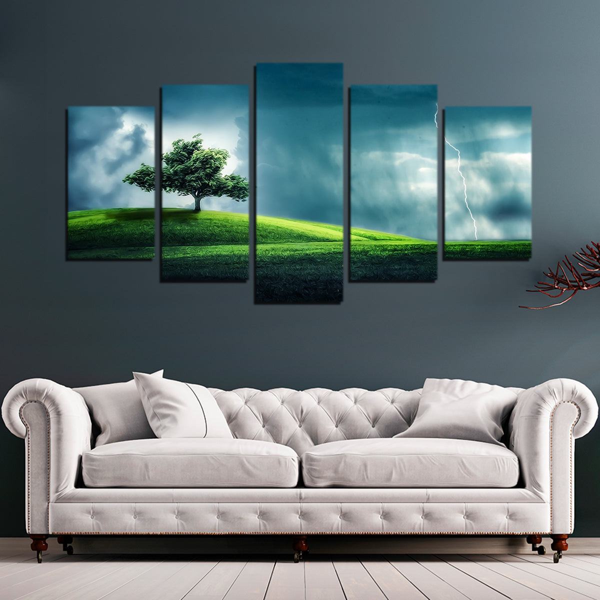 Exquisite Tree Alone Wall Art by George Sorin