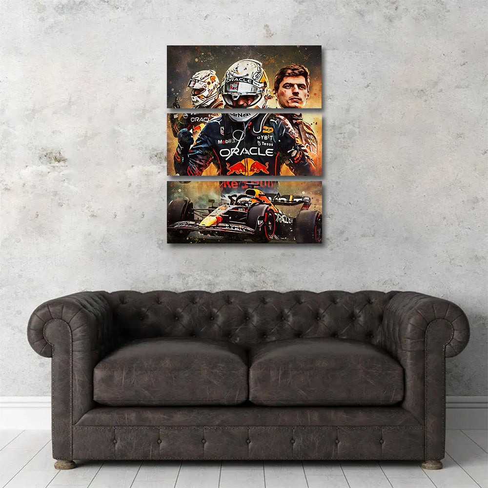 Max Verstappen F1 Racing Wall Art - Stunning Canvas Print