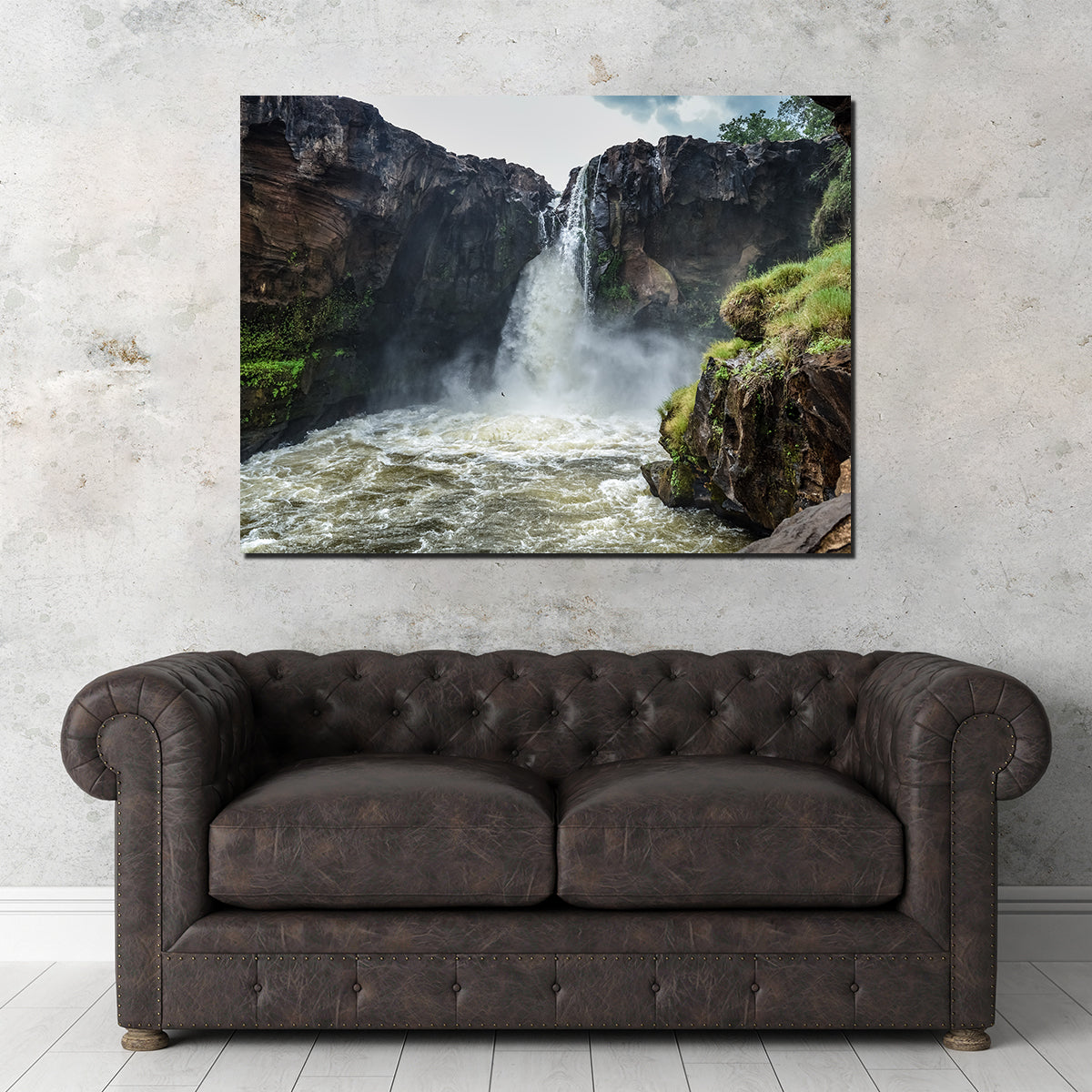 Brazilian Rio Farinha Waterfall Wall Art by Sofia Leite Fonseca