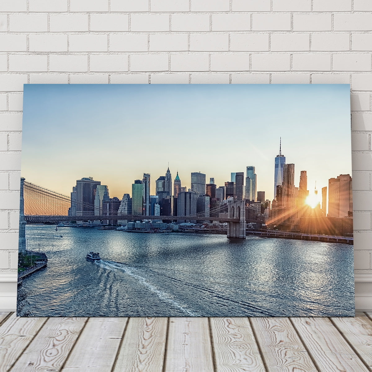 Stunning Sunset In New York Wall Art for Home Decor