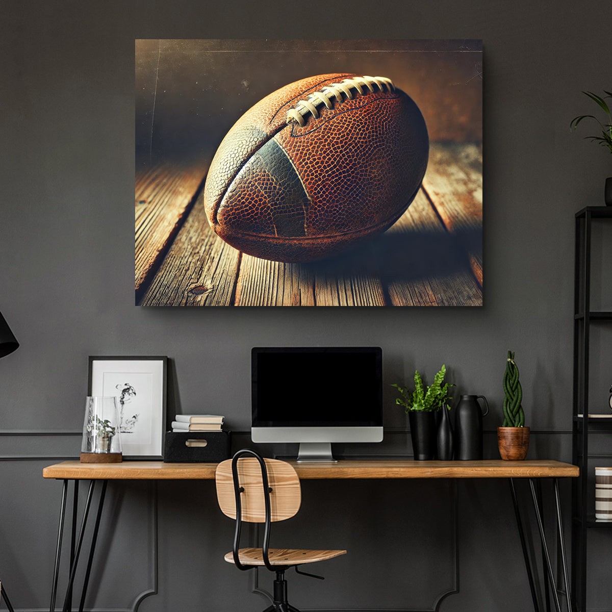 Vintage and Stylish Football Wall Art for Sports Enthusiasts