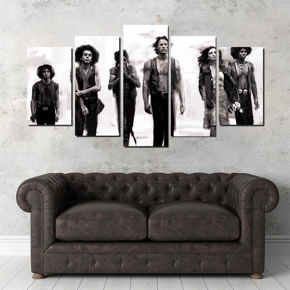 Stunning The Warriors Sketch Wall Art by Andy Brackpool