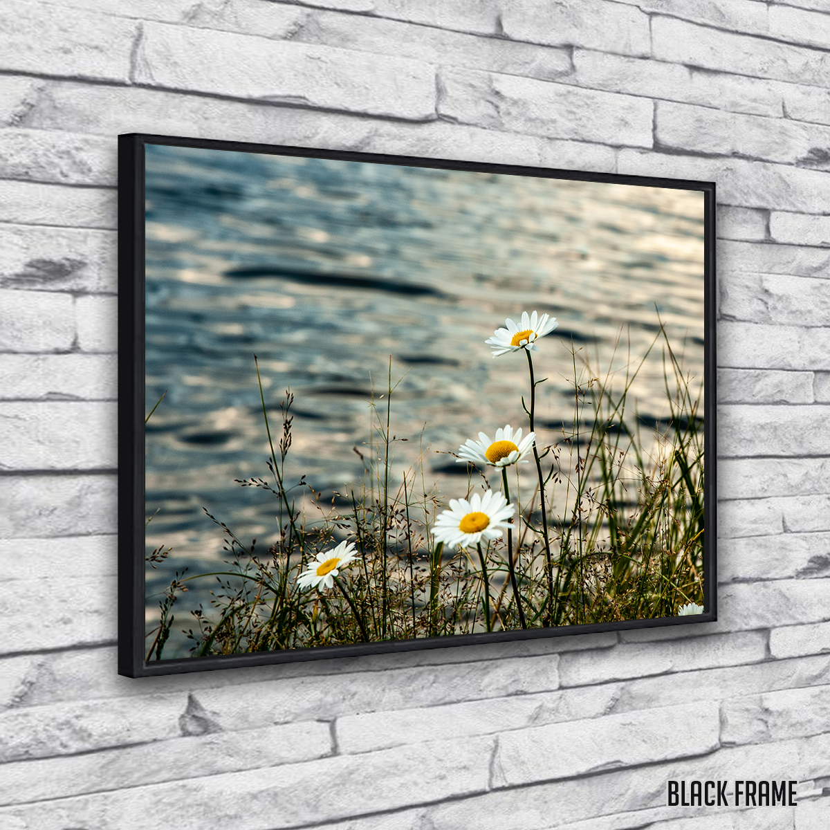 Stunning Lake Flowers Wall Art by Kyle Sherry