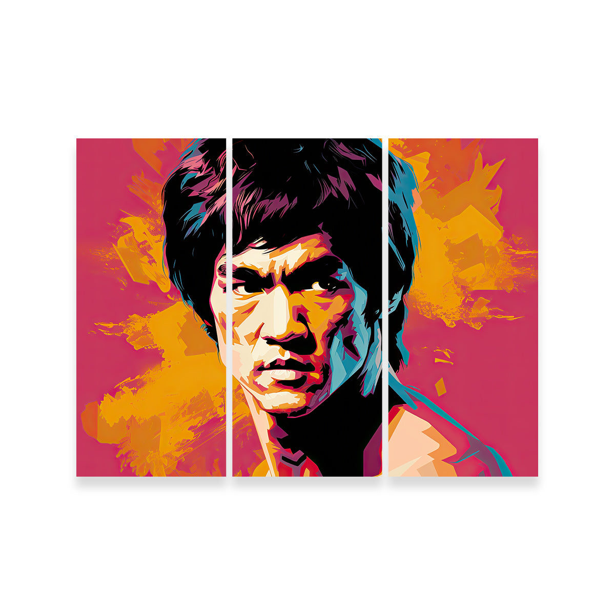 Bruce Fierce Wall Art by Ralph & Laura Design - Museum-Quality Canvas