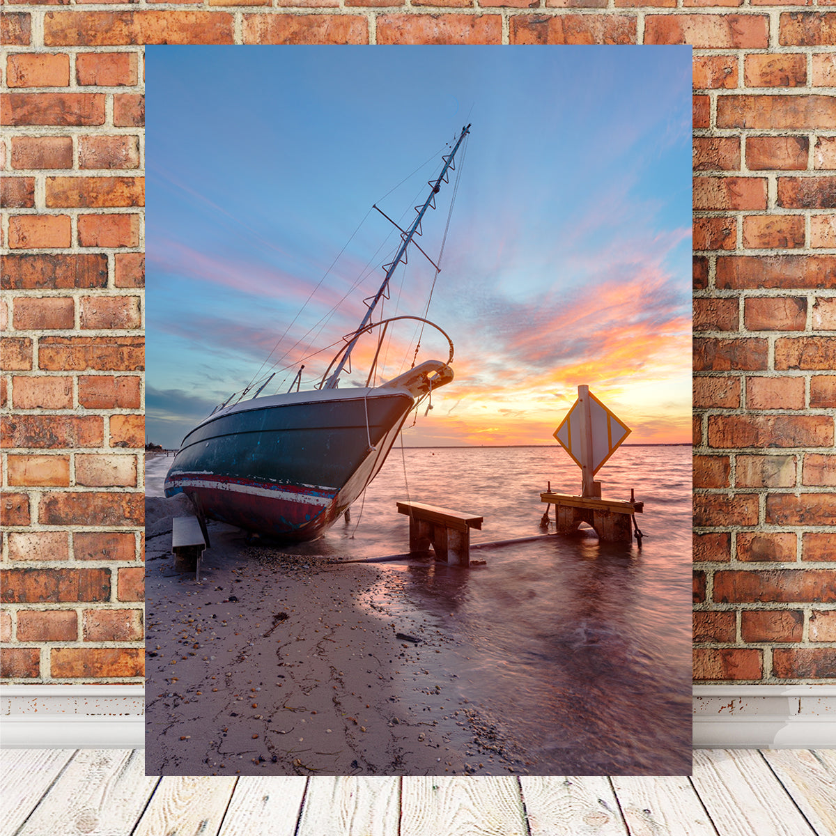 Stunning Burning Sails Wall Art by Shaun Mayer