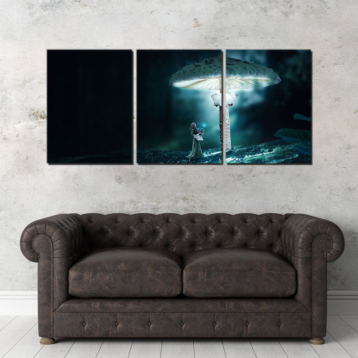 Stunning Mushrooms Wall Art by Milos