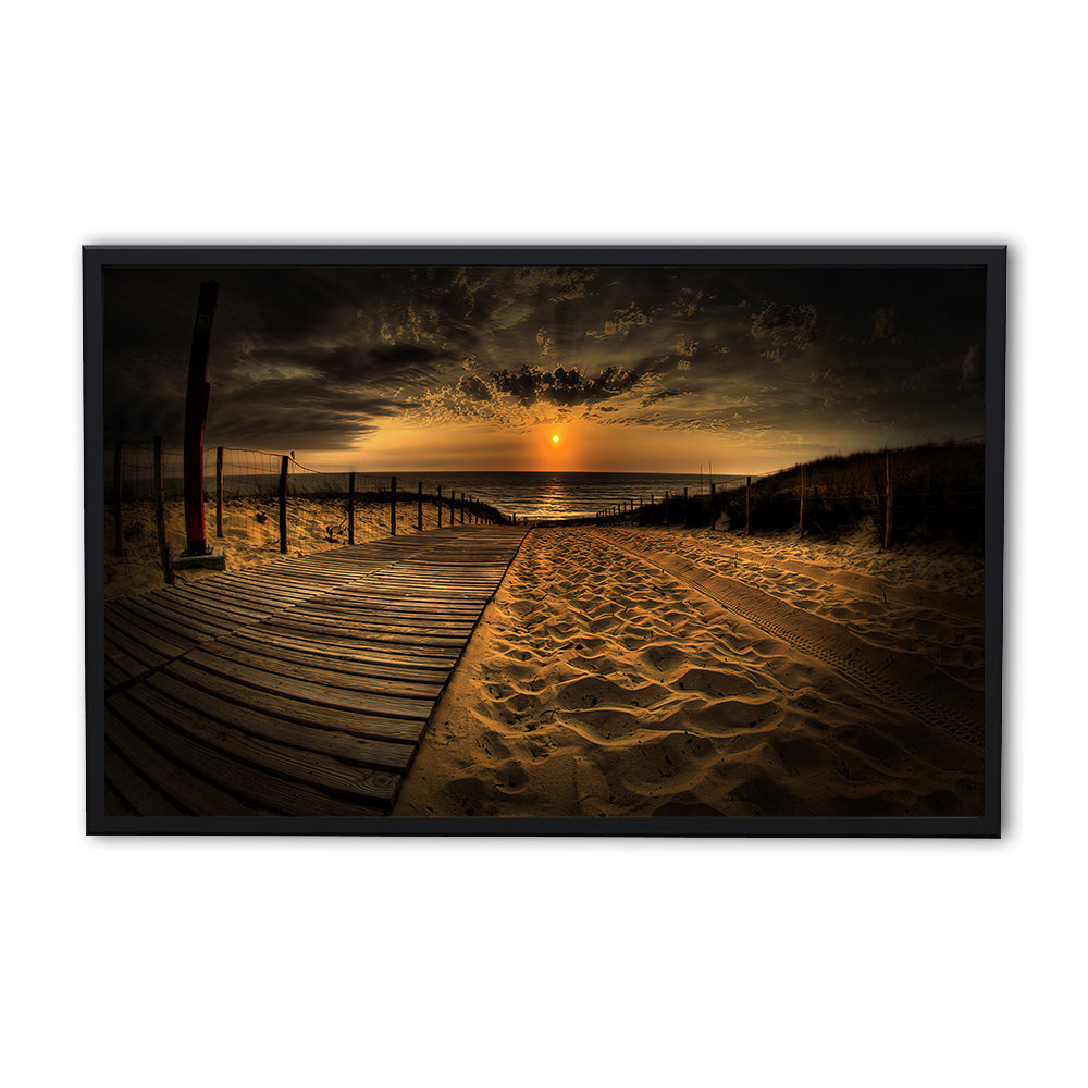 Breathtaking Sunset Beach Panoramic Wall Art for Stunning Home Decor