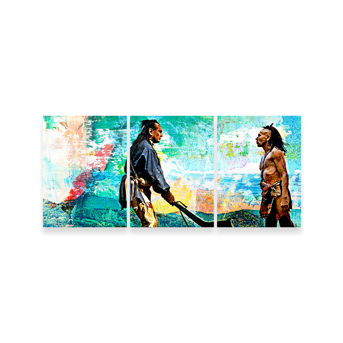 Vintage Blues 'Last of the Mohicans' Wall Art for Unique Home Decor
