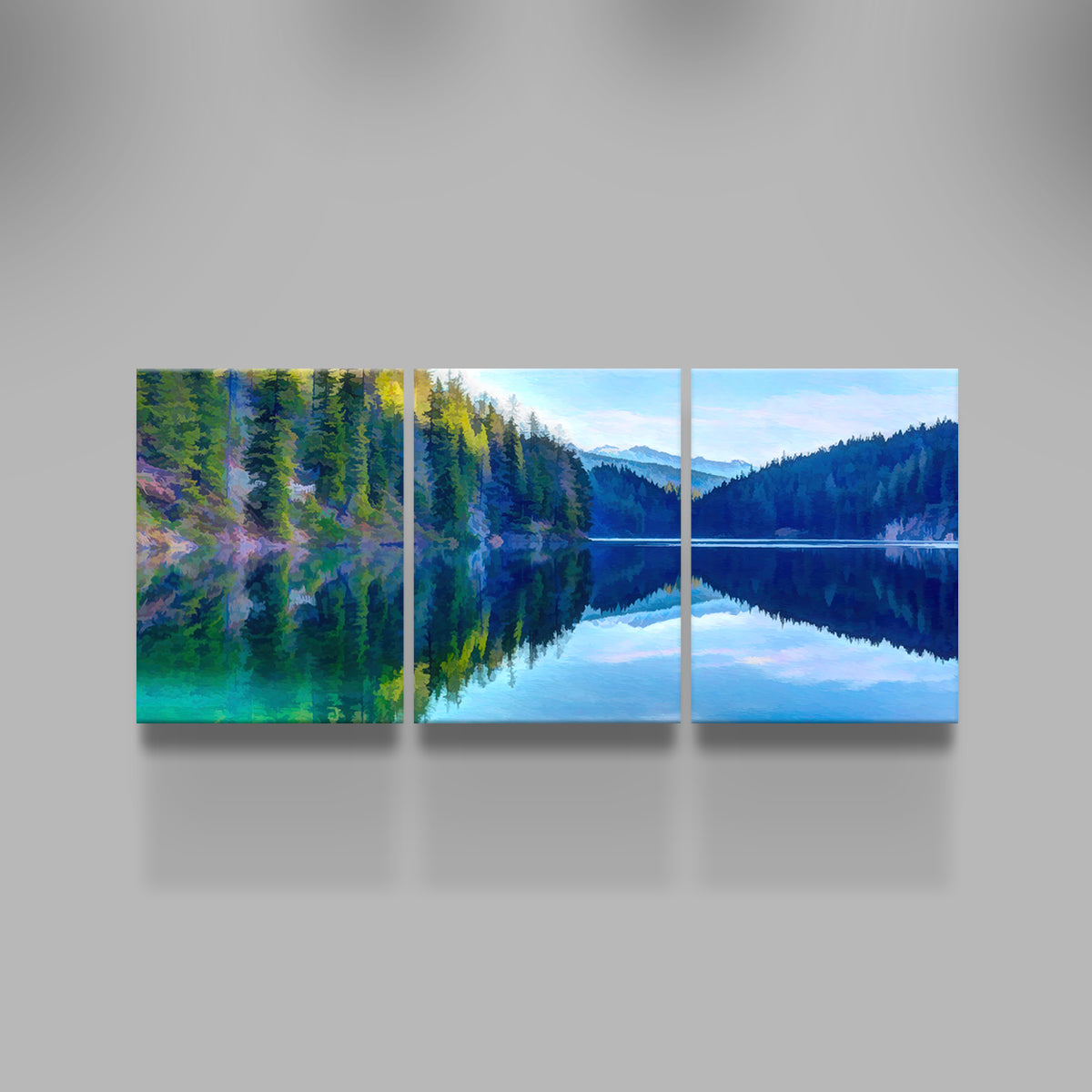 Stunning Mountain Lakeshore Wall Art by Denise Dundon