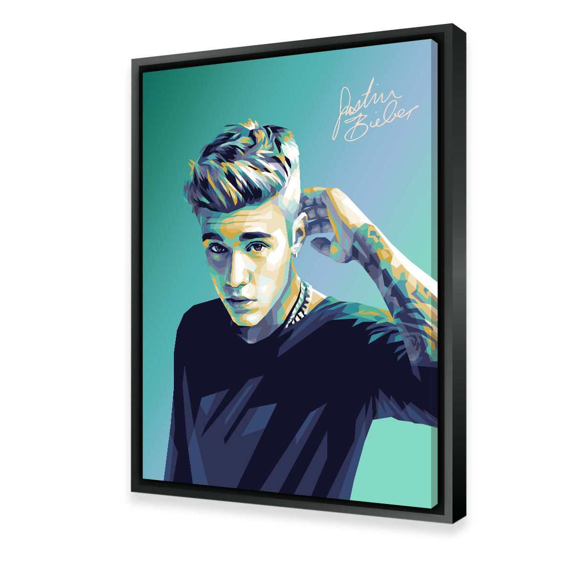 Stunning Justin Bieber Wall Art by Ralph & Laura Design