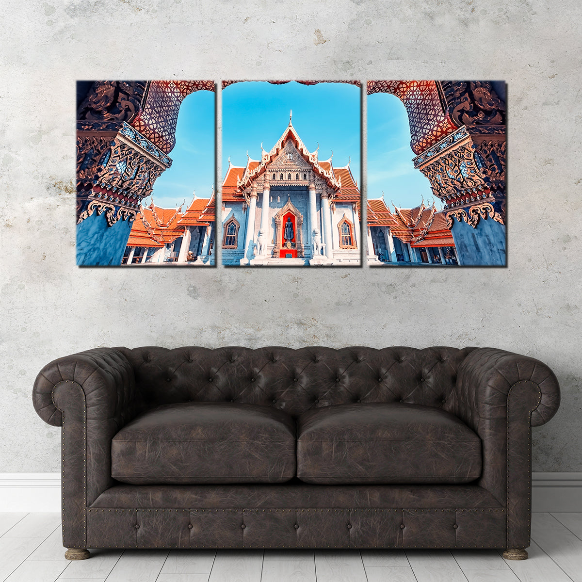 Exquisite Marble Temple Wall Art by Manjik Pictures