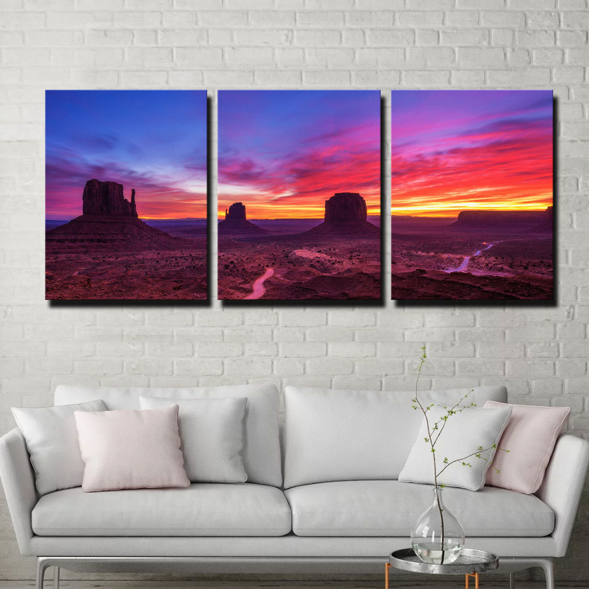 Stunning Sunrise over Monument Valley Wall Art for Home Decor