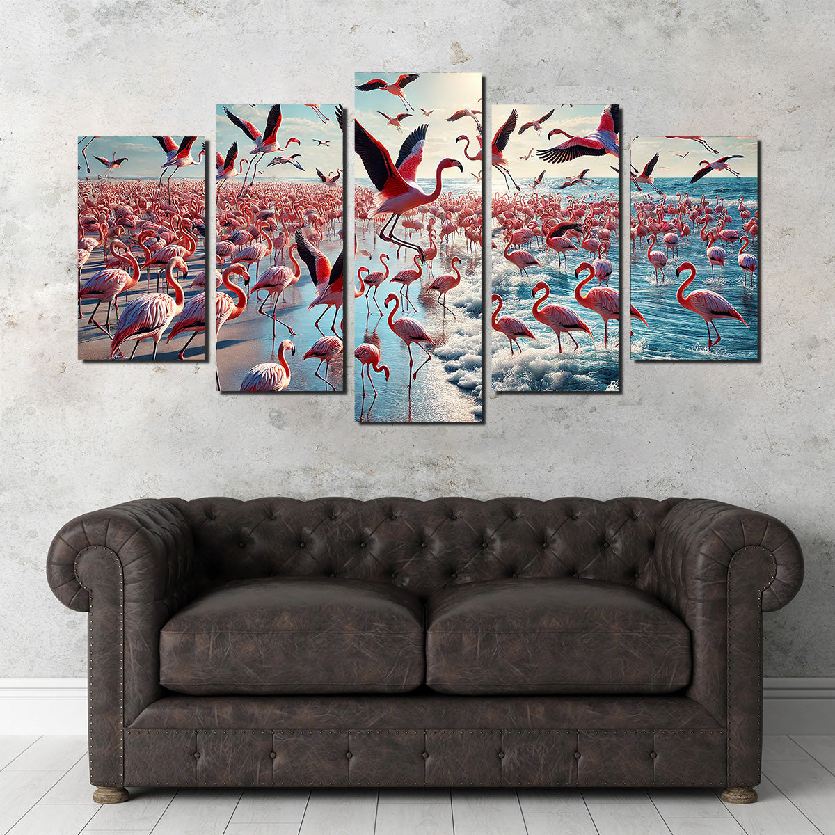 Stunning Flamingo Shore Wall Art for Your Decor