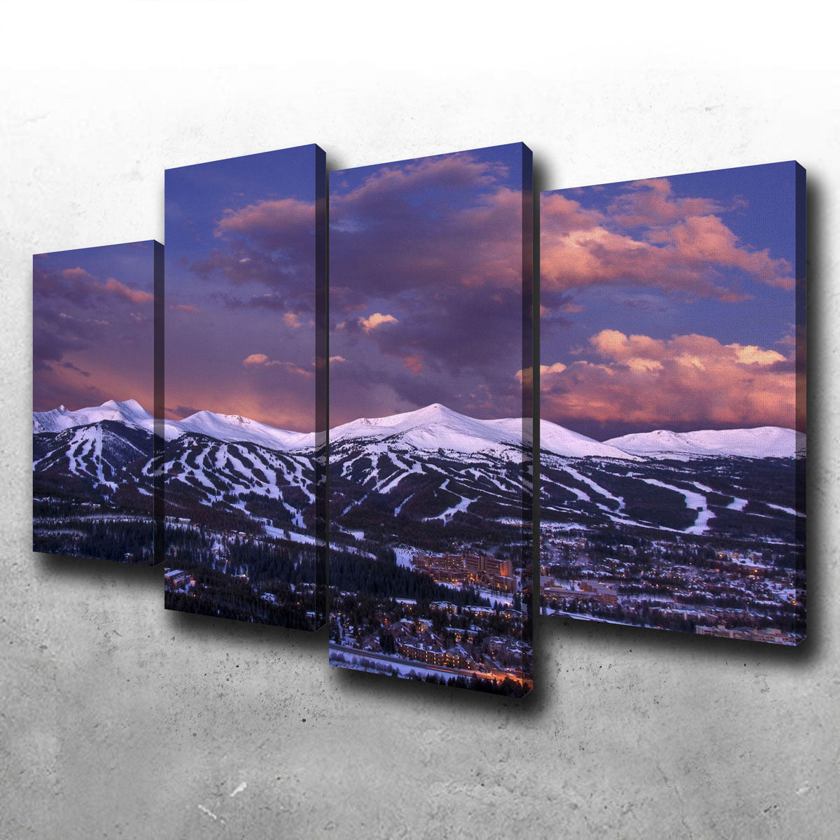 Stunning Breckenridge Wall Art - Sustainable Pine Frame & Museum Quality Canvas