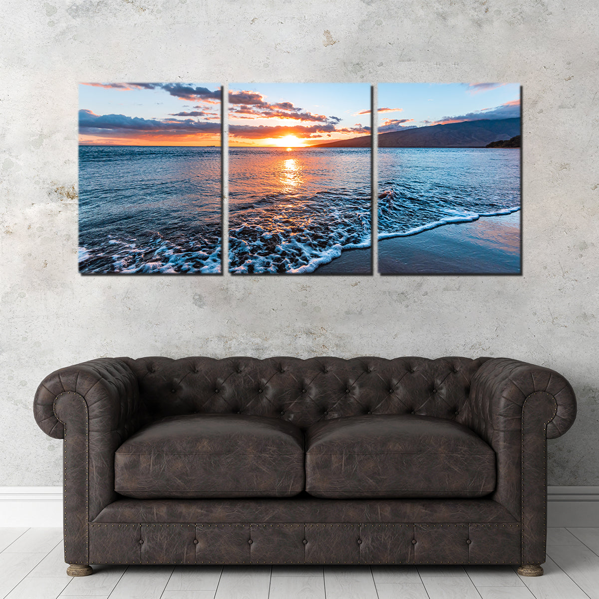 Stunning Maui Beach Sunset Wall Art by Lucas Moore