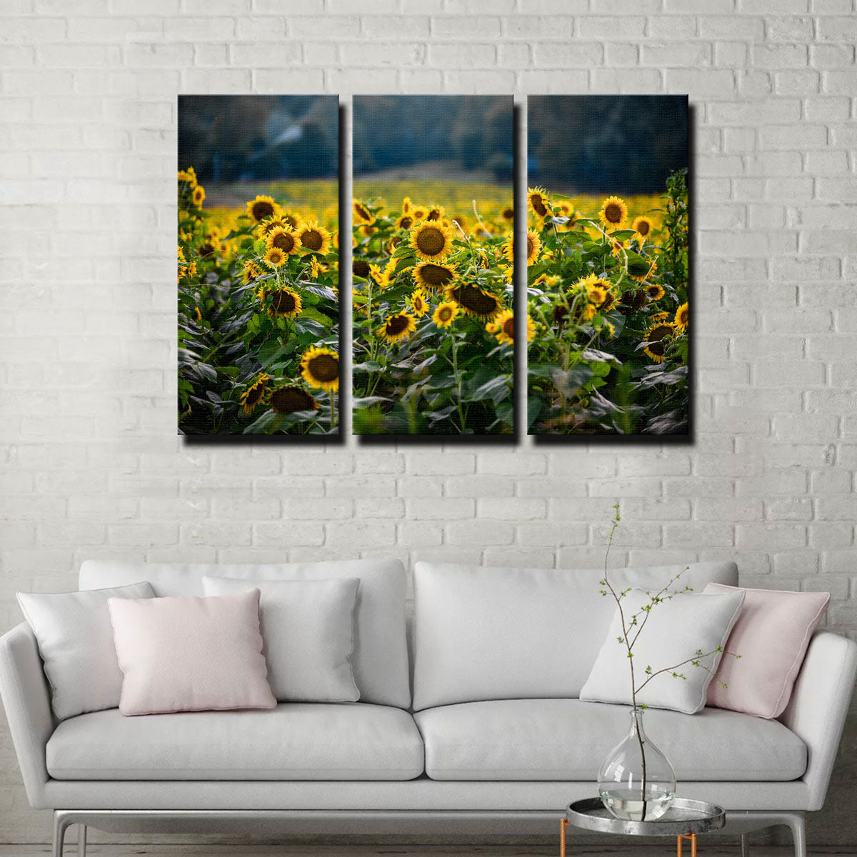 Stunning Sunflower Field Wall Art by Lucas Moore
