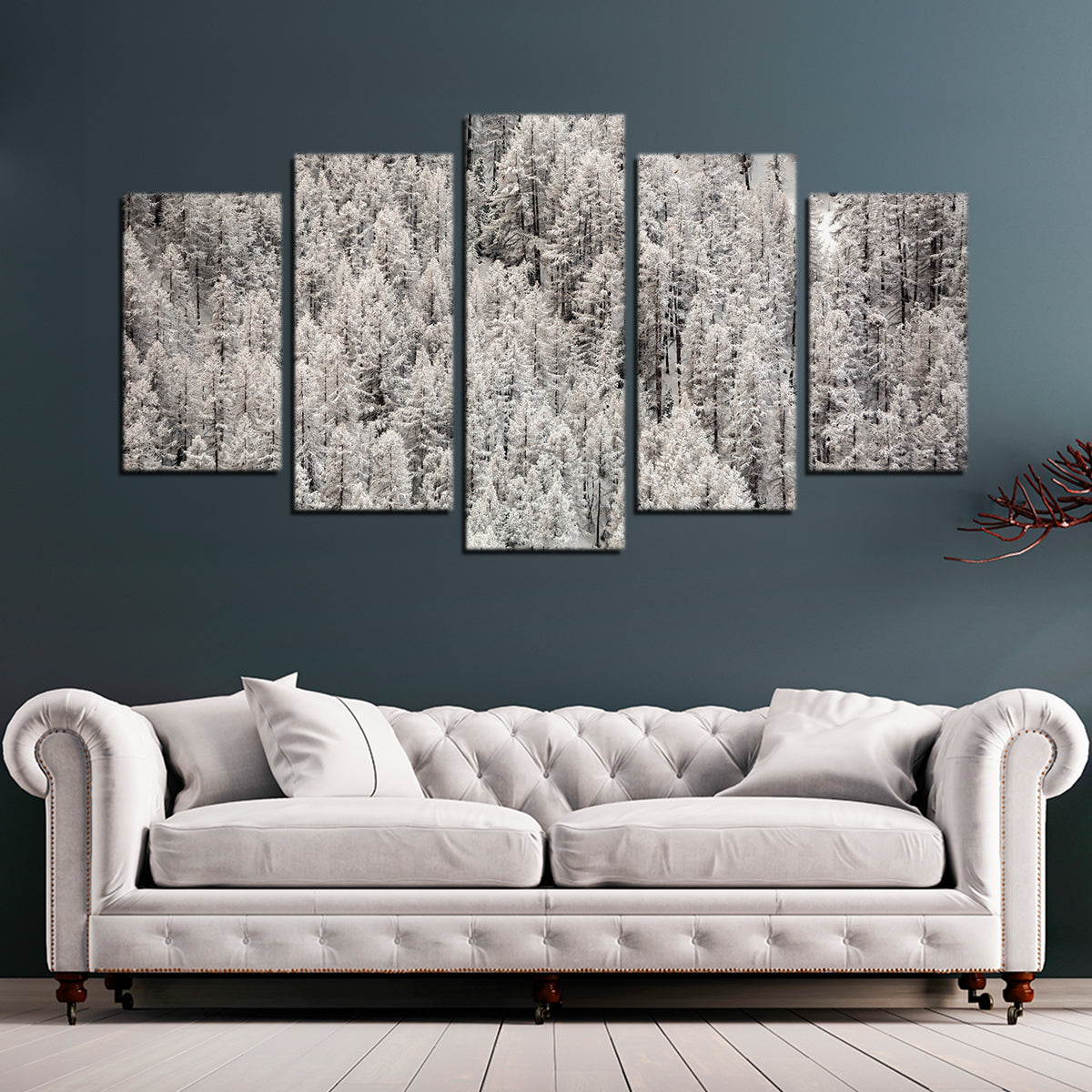 Late Snowfall Wall Art by Jeff Graphy - High - Quality Museum Canvas
