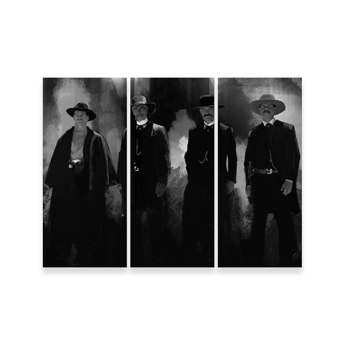 Stunning Tombstone Gang Wall Art by Andy Brackpool