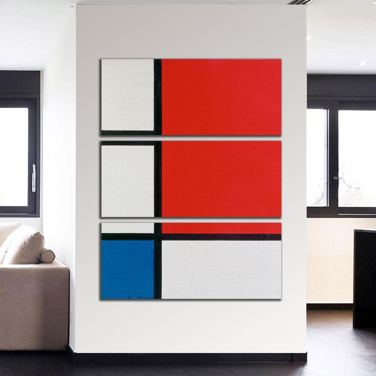 Stunning Piet Mondriaan's Composition II Wall Art for Your Home