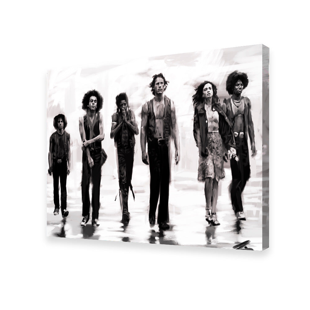 Stunning The Warriors Sketch Wall Art by Andy Brackpool