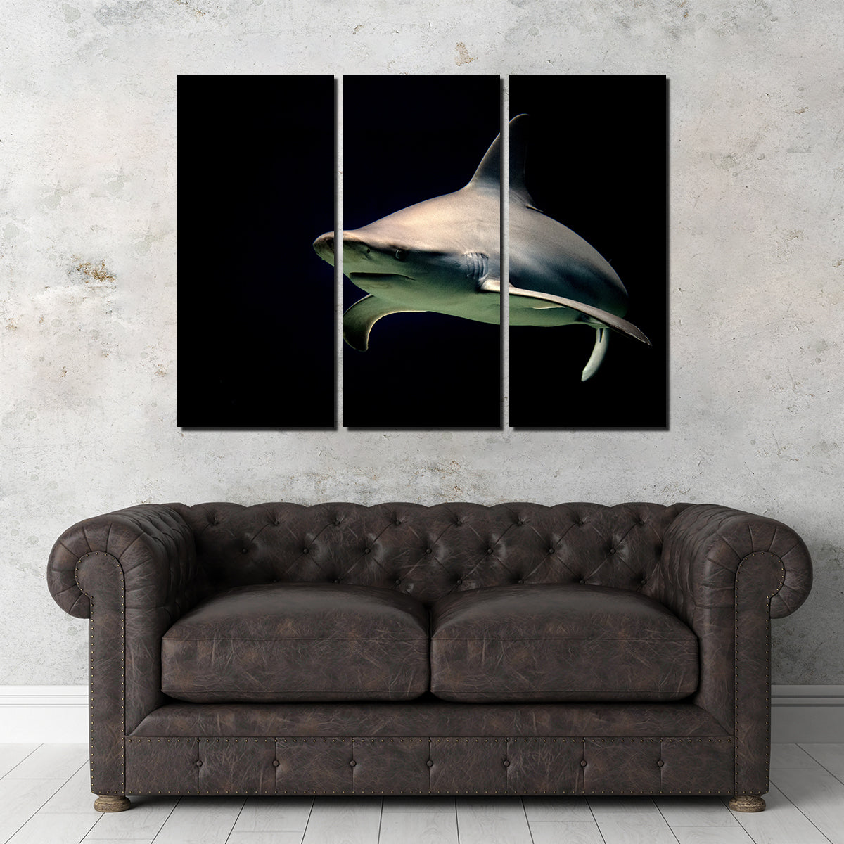 Stunning Bull Shark at Night Wall Art for Your Home Decor